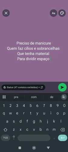 Dividir espaço 