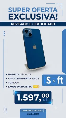 iphone 13 128GB AZUL 