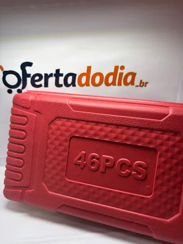 Kit De Ferramentas 46 Peças Jogo De Soquetes Chave Catraca Reversível Com Maleta Jogo 