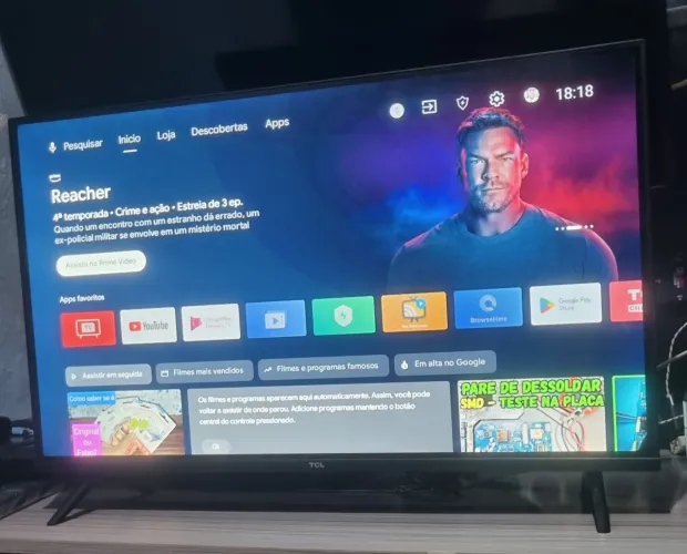 Smart TV 32" SEMP TCL Android TV - Preço: R$ 650,00