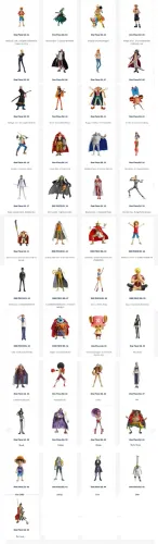 Bonecos One Piece Lacrados - Coleção Salvat Completa - 46 Bonecos + Brinde