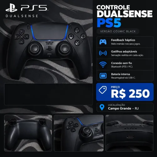 Controle PS5 Dualsense - Seminovo