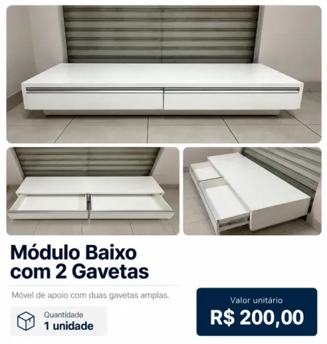 Módulo Baixo com Gavetas