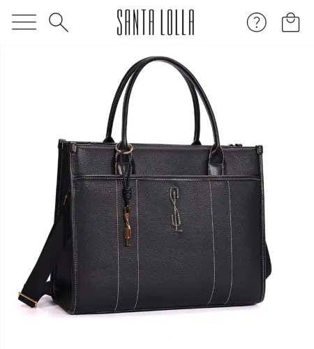 Bolsa Santa lolla preta tamanho grande 