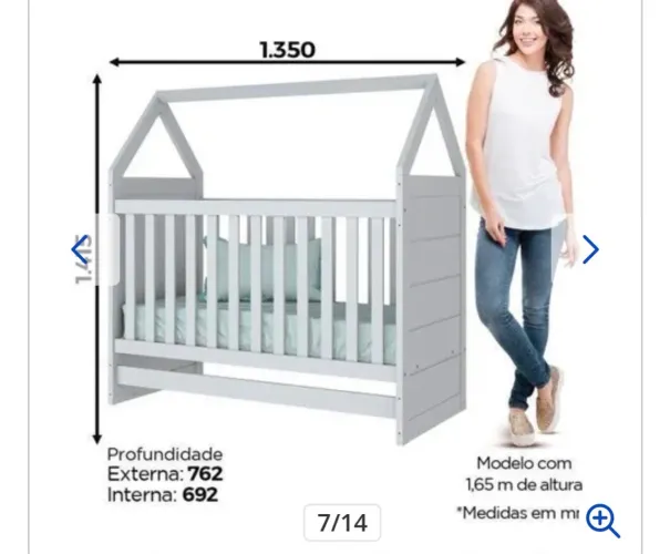 Berço montessoriano com colchão