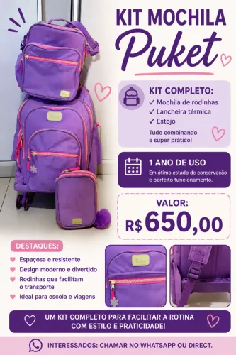 Kit mochila puket