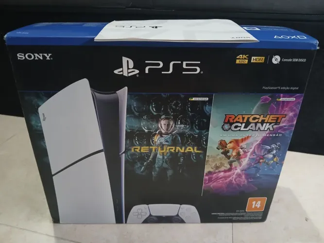 PlayStation 5 Digital Slim 1TB Edição Ratchet & Clank: Returnal. Usad