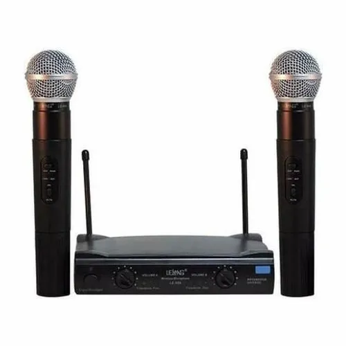 Microfone duplo sem fio UHF Lelong (Jk Eletrônicos Atacado e varejo)
