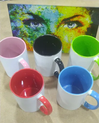 Canecas coloridas Sublimação