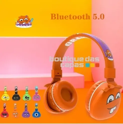 Fone de ouvido bluetooth infantil ylfashion YLFS-09BT