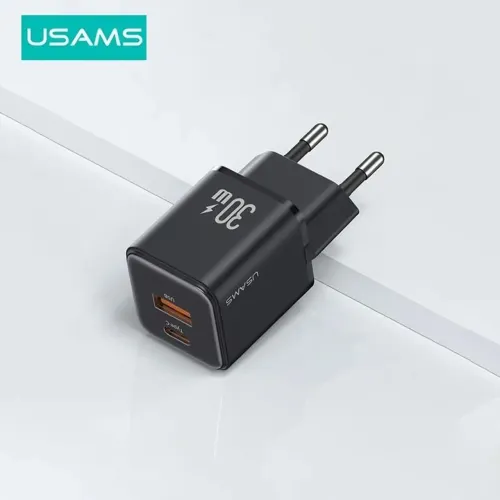 Carregador USB-C 30W USAMS Original- Rápido e Seguro