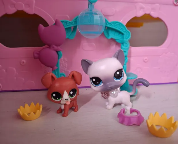 littlest pet shop playset gatinha 