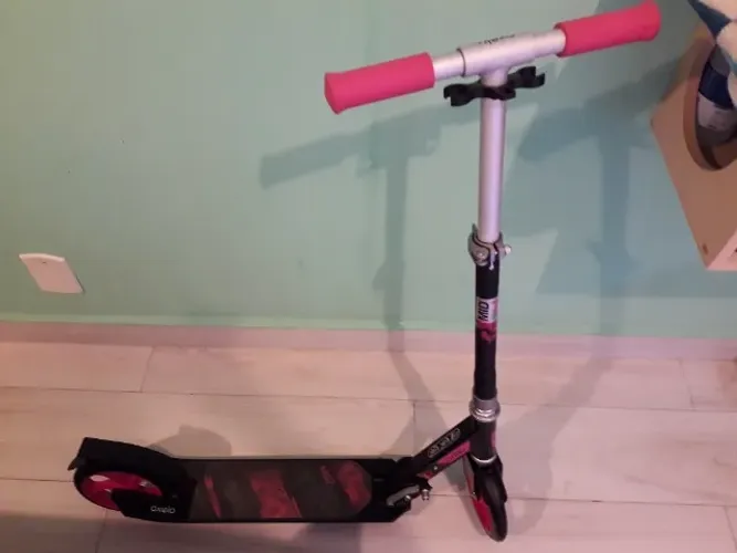 Patinete Adulto Rosa E Preto Oxelo Promoção 