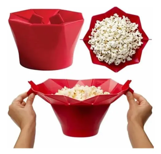 (NOVA!) PIPOQUEIRA DE SILICONE P/ MICROONDAS S/ ÓLEO
