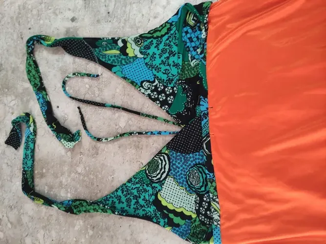 Vestido frente única longo Tam M 50,00<br>Malha fria <br>
