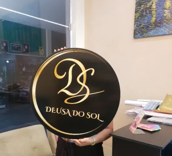 Placas para Fachadas de loja em PVC com sua logomarca personalizado