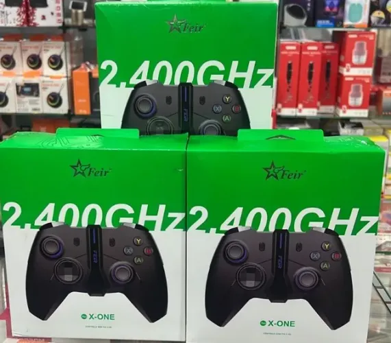 Controle Sem Fio Recarregável P/ Xbox One Series X/s Ps3 Pc Cor Preto