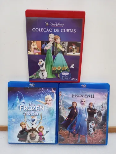 Coleção Frozen 1 e 2 Clássicos Disney em blu-ray originais