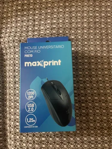 Mouse Maxprint Universitario 1.200 Dpi Usb 2.0 Com Fio Preto