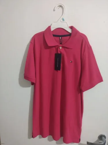 Camisa Polo Tommy Hilfiger rosa pink
