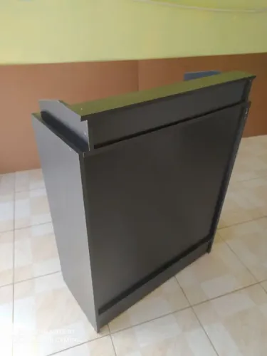 MÓDULO BALCÃO CAIXA PRETO - NOVO MDF