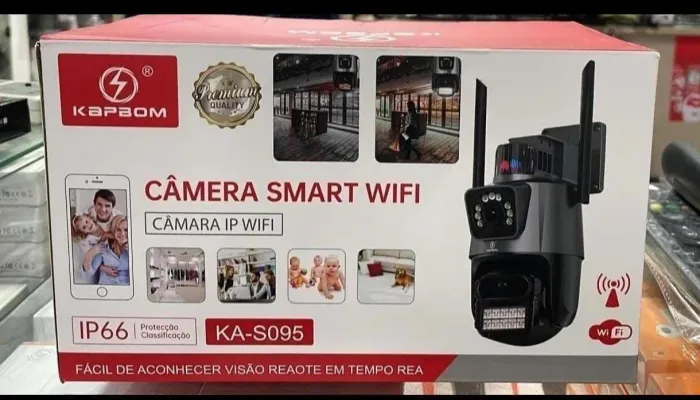 Câmera De Segurança Kapbom Ka-s095 Lente Dupla