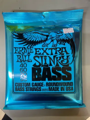 Corda Ernie Ball 040 Extra Slinky para Baixo 4 Cordas