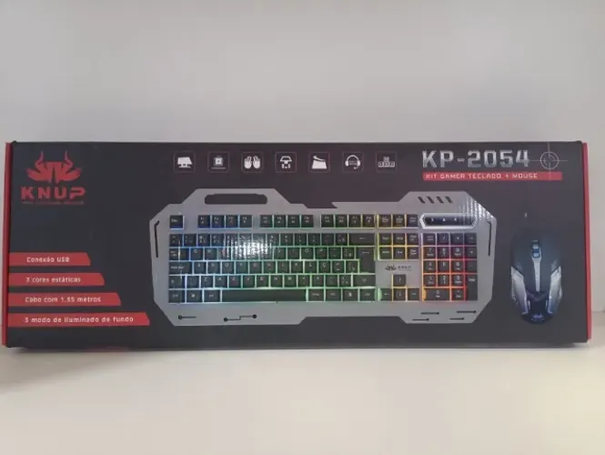 Kit Gamer KNUP (mouse + teclado) NOVO