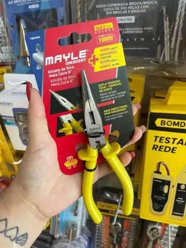 Alicate de bico Mayle 6 polegadas - Novo
