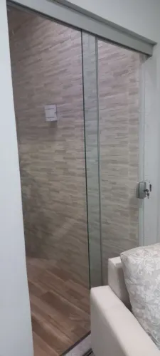 Porta se vidro temperado