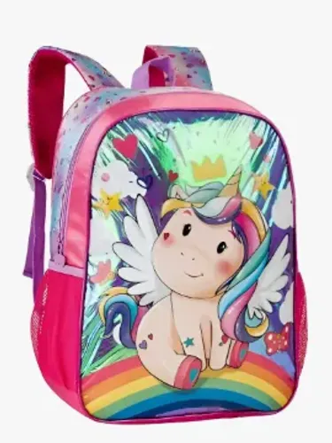 Mochila Infantil Unicórnio Rosa - Promoção