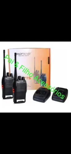 Kit 2 rádios comunicador baofeng 