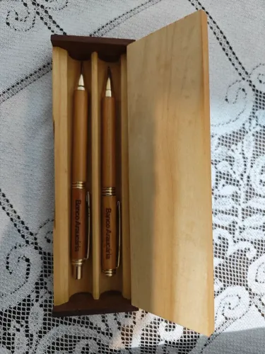 Kit canetas antigas Banco Araucária