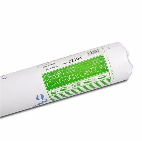 Papel Canson C A Grain 180g/m2 Rolo 1,50x10m