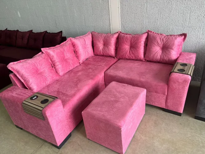 Sofá rosa blogueira 