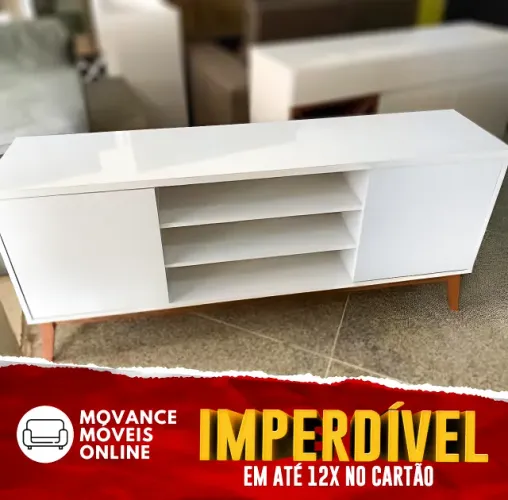 Rack Com Pés em Madeira Novo