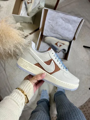 Tênis Air force cinza/marrom