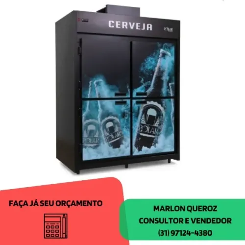 Cervejeira 4 Portas Mini Câmara Polar 220v Nova