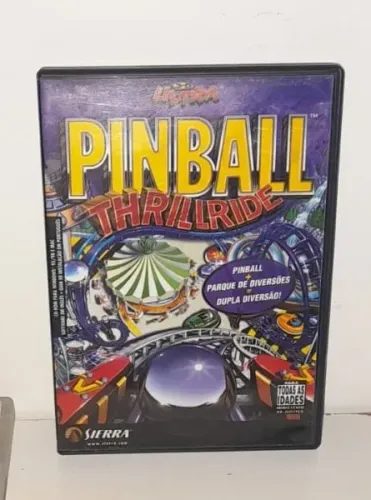 Pinball,Thrillride,Ultra,Original Sierra,Com A Caixa Original E Encarte,Em Muito Bom Estad