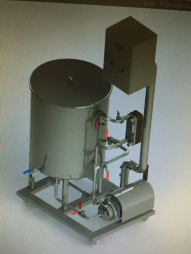 Panela Cervejeira automatizada de 50 litros final - aço inox ASI 304