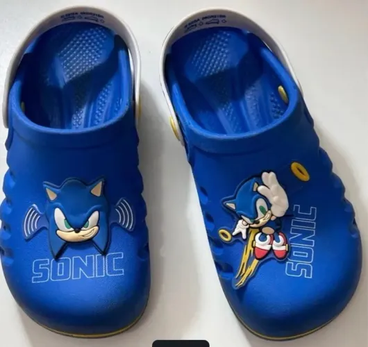 Babuche Infantil Grendene Unissex Sonic Speed
