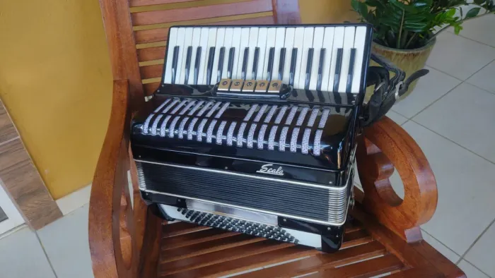 SANFONA SCALA 80 BAIXOS ACORDEON HIPER NOVA E AFINADA 