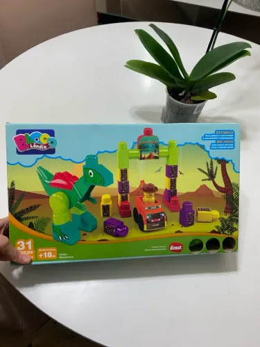 Blocos de Montar Dinossauro Blocos Lândia 31 Peças