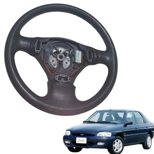 Volante Direção Ford Escort/fiesta 1996/2003 96fb3600 Ka Preto