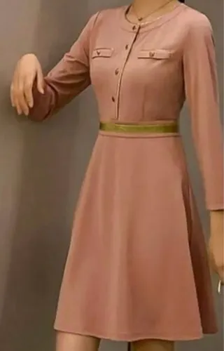 Vestido Gola Alta