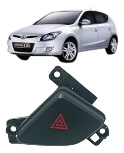 Botao Pisca Alerta Hyundai  I30 2009 2012 Original Usado Vermelho