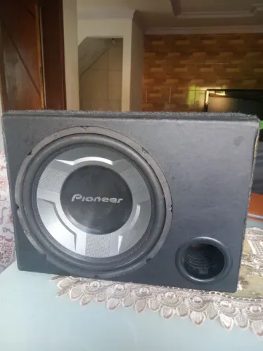 Caixa sub Dutada subwoolfer Pioneer , 350w , Rms 4,.