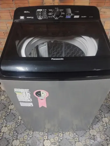 Máquina de Lavar Panasonic 12kg - ActiveFoam - Ótimo estado!