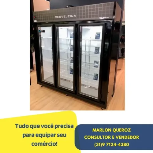 Cervejeira 3 Portas PoloFrio 220v Preta