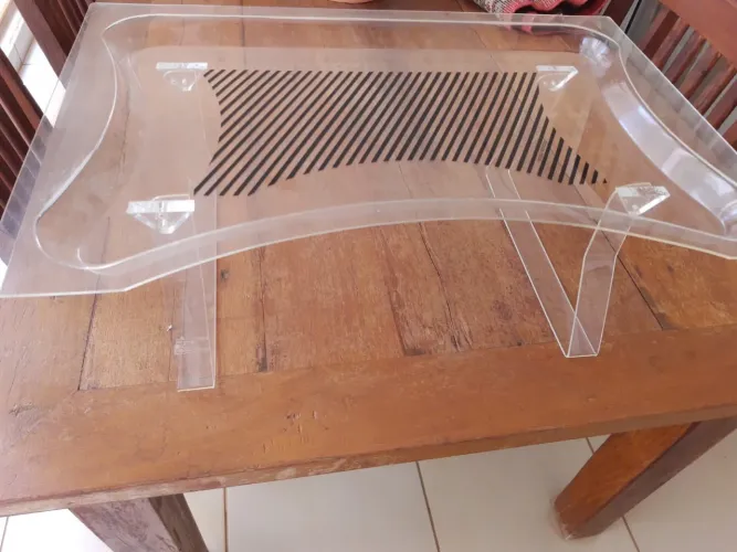 1 par Bandejas acrílicas para servir na cama